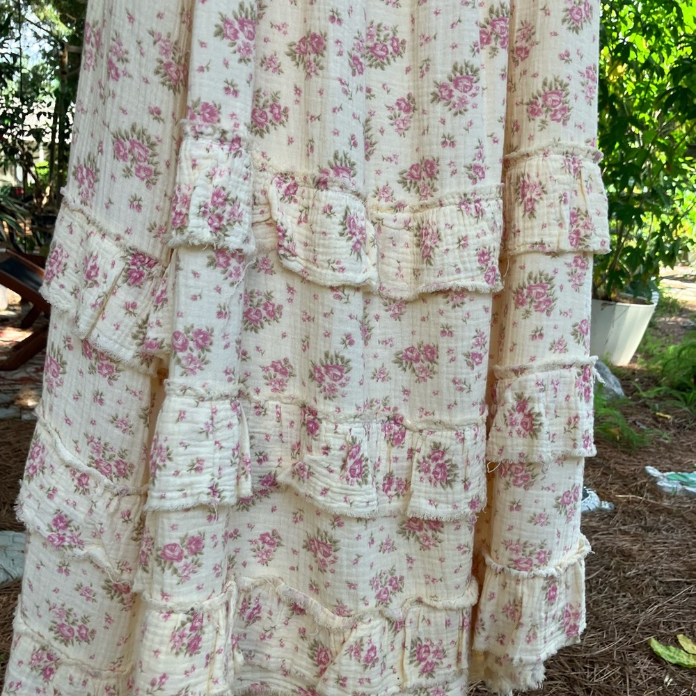 Jaded Gypsy Cotton Floral Dress - Picture 2 of 4